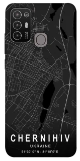 Чохол на ZTE Blade A52 Chernihiv map фото 1 з 1