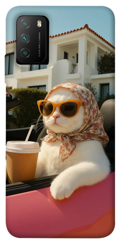 Чохол на Xiaomi Poco M3 Stylish Cat Cruise фото 1 з 1