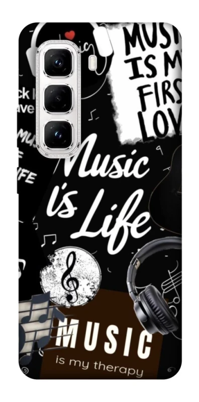 Чохол на Infinix Hot 50 Pro Music is Life фото 1 з 1