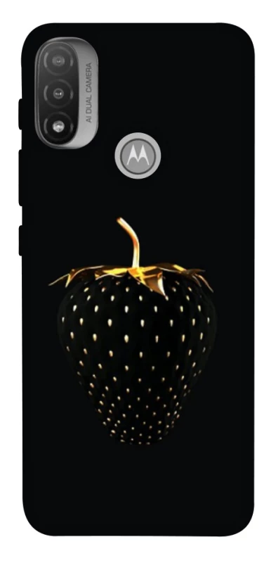 Чохол на Motorola Moto E20 Чорна полуниця фото 1 з 1