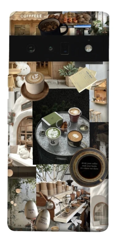 Чехол на Google Pixel 6 Pro Coffee collage ver.4 фото 1 из 1