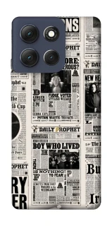 Чехол на Motorola Moto G86 Harry Potter newspaper фото 1 из 1
