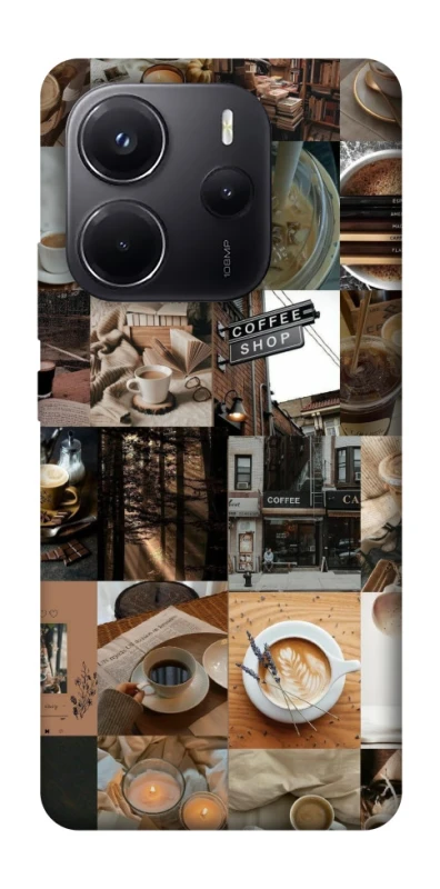 Чохол на Xiaomi Redmi Note 14 5G Coffee collage ver.3 фото 1 з 1
