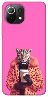 Чохол на Xiaomi Mi 11 Lite Леопард з кавою фото 1 з 1