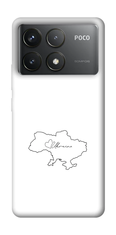 Чохол на Xiaomi Poco F6 Pro Ukraine map фото 1 з 1