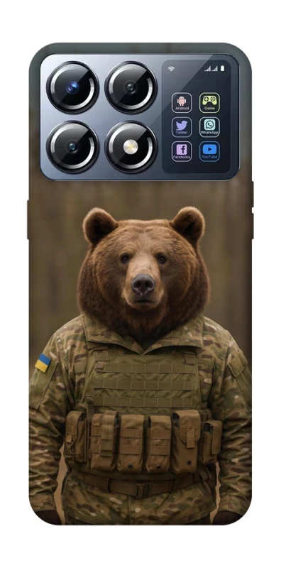 Чохол на Xiaomi POCO X8 Pro Ведмідь захисник фото 1 з 1