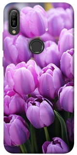 Чехол на Huawei Y6 (2019) Фиолетовые тюльпаны фото 1 из 1