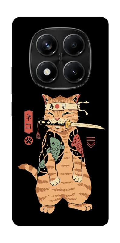 Чохол на Xiaomi Redmi Note 14 Pro 4G Кіт-самурай фото 1 з 1
