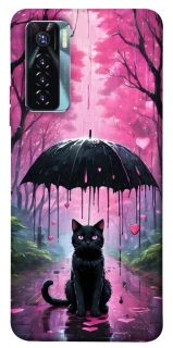 Чехол на TECNO Camon 17 Pro Black cat фото 1 из 1