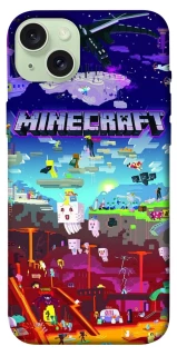 Чехол на Apple iPhone 15 Plus (6.7") Minecraft world фото 1 из 1