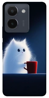 Чохол на Vivo Y36 Чохол кіт з кавою фото 1 з 1