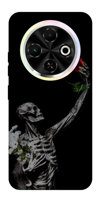 Чехол на TECNO Spark 30C Skeleton vs Rose фото 1 из 1