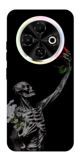 Чехол на TECNO Spark 30C Skeleton vs Rose фото 1 из 1