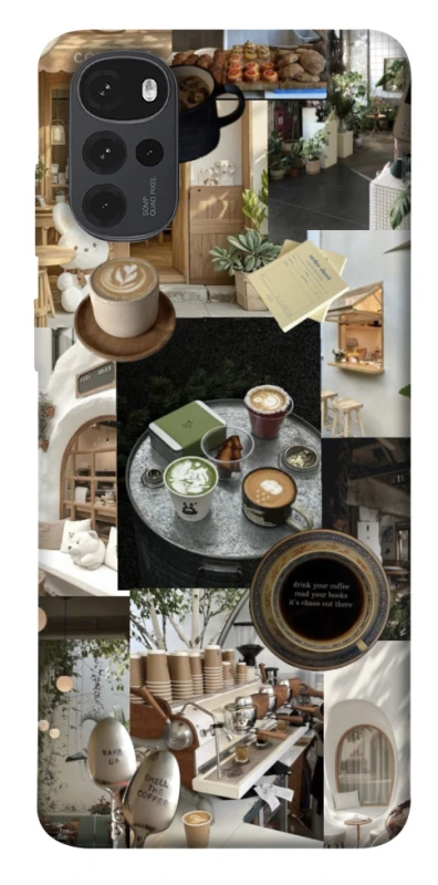Чохол на Motorola Moto G22 Coffee collage ver.4 фото 1 з 1