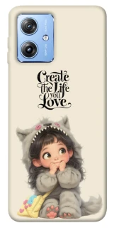 Чохол на Motorola Moto G84 Create the life you love фото 1 з 1