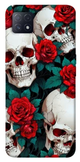 Чохол на Oppo A72 5G / A73 5G skull and rose фото 1 з 1