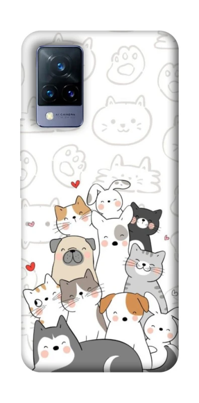 Чехол на Vivo V21 Funny Pets фото 1 из 1