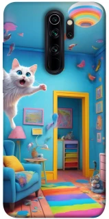 Чохол на Xiaomi Redmi Note 8 Pro crazy cat фото 1 з 1