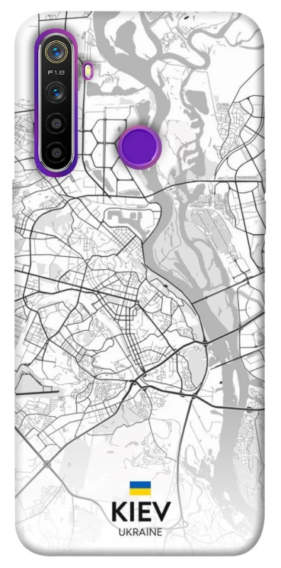 Чохол на Realme 5 Kiev white map фото 1 з 1