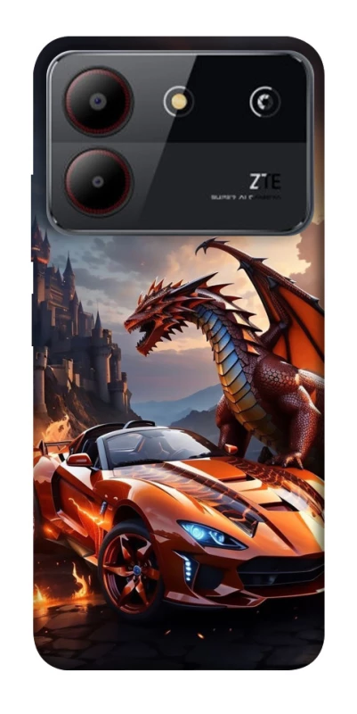 Чохол на ZTE Blade A54 4G Сar and dragon фото 1 з 1