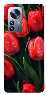 Чехол на Xiaomi 12 / 12X Красные тюльпаны фото 1 из 1