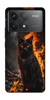 Чохол на Xiaomi Poco F6 Pro Вогняний кіт фото 1 з 1