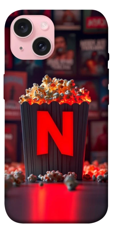 Чехол на Apple iPhone 15 (6.1") Netflix and popcorn фото 1 из 1