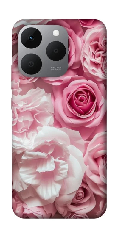 Чехол на Realme 15T Розовые цветы фото 1 из 1