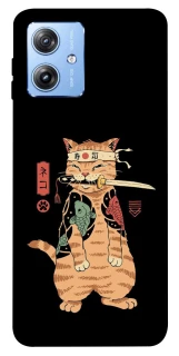 Чехол на Motorola Moto G84 Кот-самурай фото 1 из 1