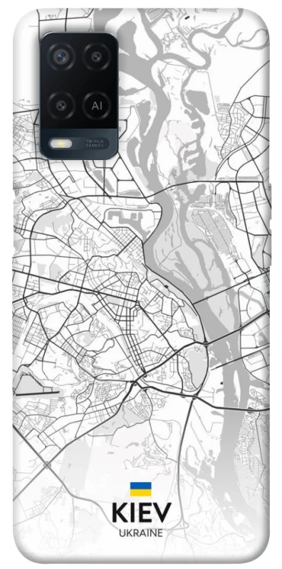Чохол на Oppo A54 4G Kiev white map фото 1 з 1