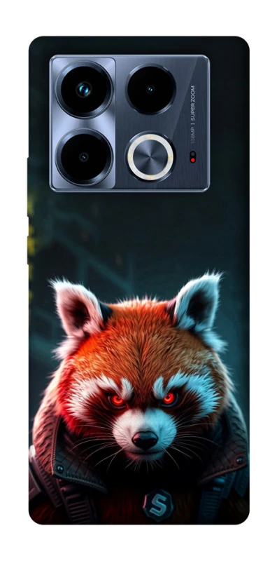 Чехол на Infinix Note 40 4G Cyber Red Panda фото 1 из 1