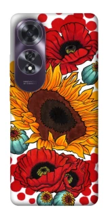 Чохол на Oppo A60 Соняшники та маки фото 1 з 1