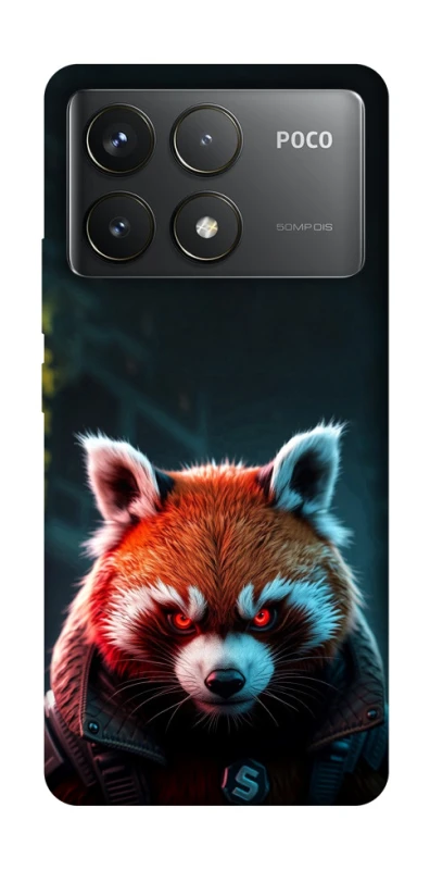 Чохол на Xiaomi Poco F6 Pro Cyber Red Panda фото 1 з 1