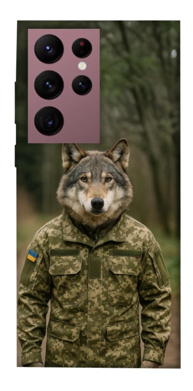 Чохол на Samsung Galaxy S22 Ultra Вовк захисник фото 1 з 1