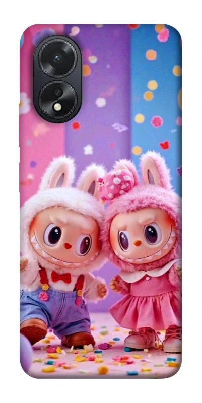 Чохол на Oppo A38 Labubu twins ver.3 фото 1 з 1