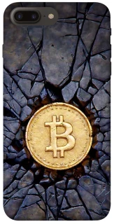 Чохол на Apple iPhone 7 plus / 8 plus Bitcoin cracks фото 1 з 1
