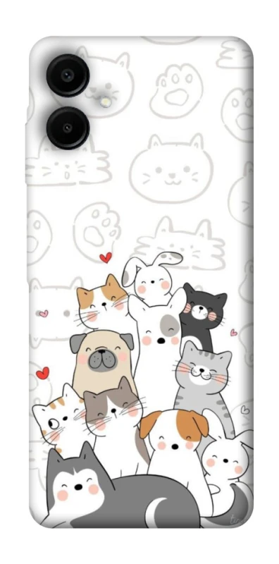Чохол на Samsung Galaxy A07 Funny Pets фото 1 з 1