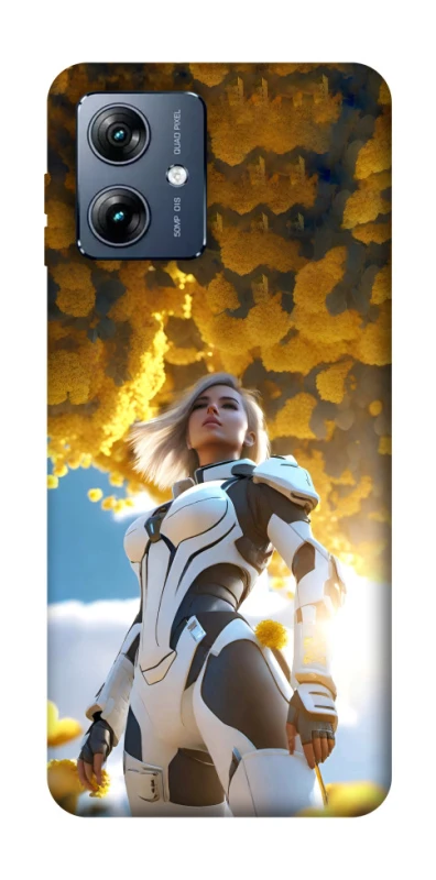 Чохол на Motorola Moto G54 Power Cyber space girl ver.3 фото 1 з 1