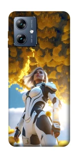 Чехол на Motorola Moto G54 Power Cyber space girl ver.3 фото 1 из 1
