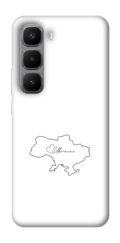 Чохол на Infinix Hot 60 Pro+ Ukraine map фото 1 з 1