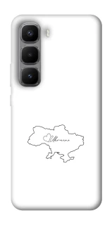 Чехол на Infinix Hot 60 Pro+ Ukraine map фото 1 из 1