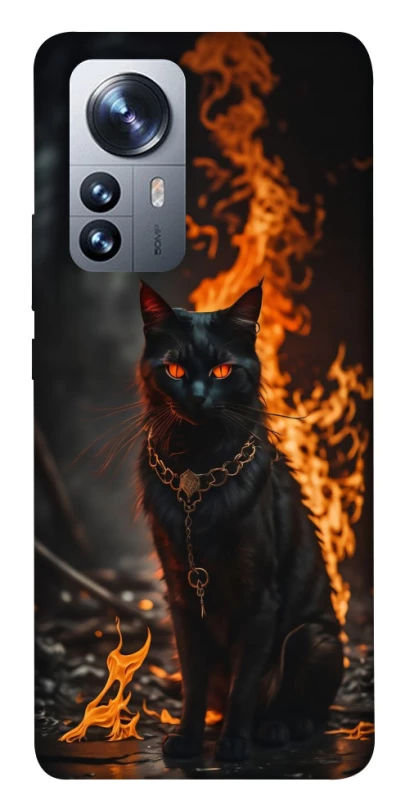 Чехол на Xiaomi 12 / 12X Огненный кот фото 1 из 1
