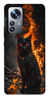 Чехол на Xiaomi 12 / 12X Огненный кот фото 1 из 1
