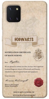 Чехол на Samsung Galaxy Note 10 Lite (A81) The Hogwarts acceptance letter фото 1 из 1