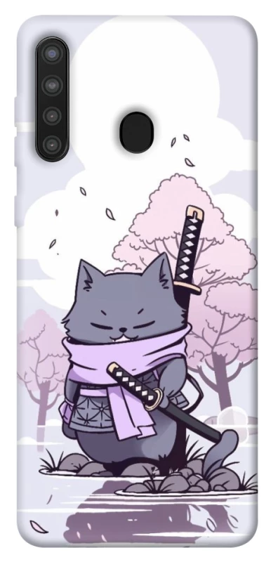 Чохол на Samsung Galaxy A21 Samurai cat фото 1 з 1