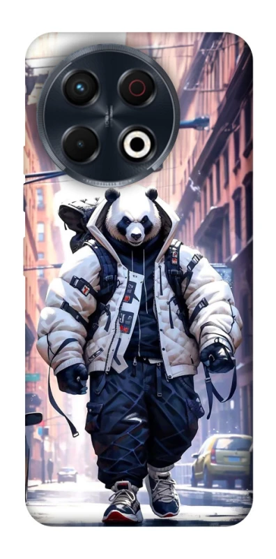 Чехол на TECNO Spark 30 Pro (KL7) Панда курьер фото 1 из 1