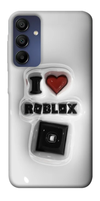 Чохол на Samsung Galaxy A15 4G/5G I love Roblox фото 1 з 1