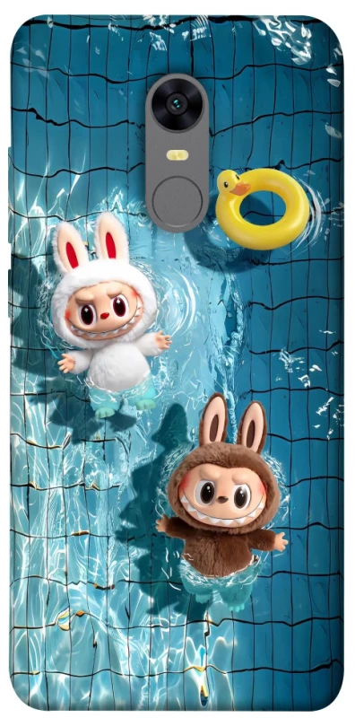 Чохол на Xiaomi Redmi 5 Plus / Redmi Note 5 (Single Camera) Labubu in the pool фото 1 з 1