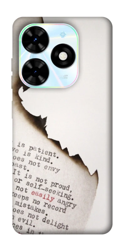 Чехол на TECNO Spark Go 2024 Стихи фото 1 из 1