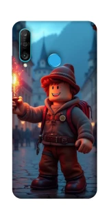 Чехол на Huawei P30 lite Roblox Fire Logo Blue Flames фото 1 из 1